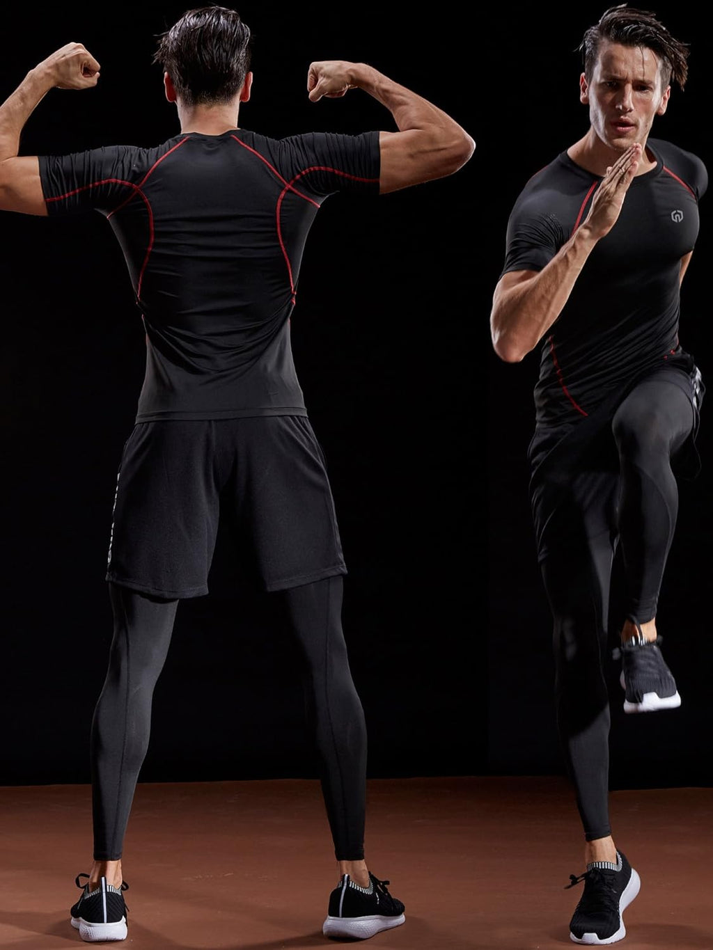 Men'S 3 or 4 Pack Workout Athletic Compression Shirts