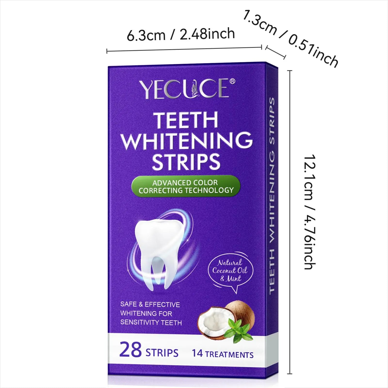 Teeth Brightening Strips, 28Pcs/Box Advanced 9D Brightening Technology Teeth Strips, Suitable for Adults, Oral Care Products for Daily Use, Teeth Cleaner, Teeth Brightener, Dental Kit, Teeth Cleaning Teeth Kit, Teeth Stain Cleaner