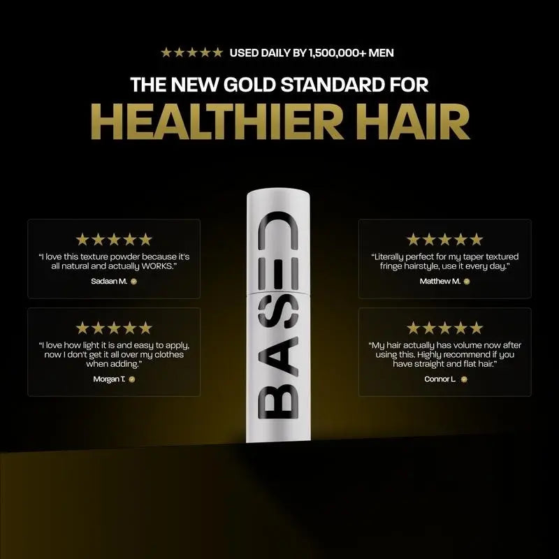 BASED Hair Texture Powder I Instant Volume & Texture |Lightweight, Matte Finish I Simple, Effective, BASED.