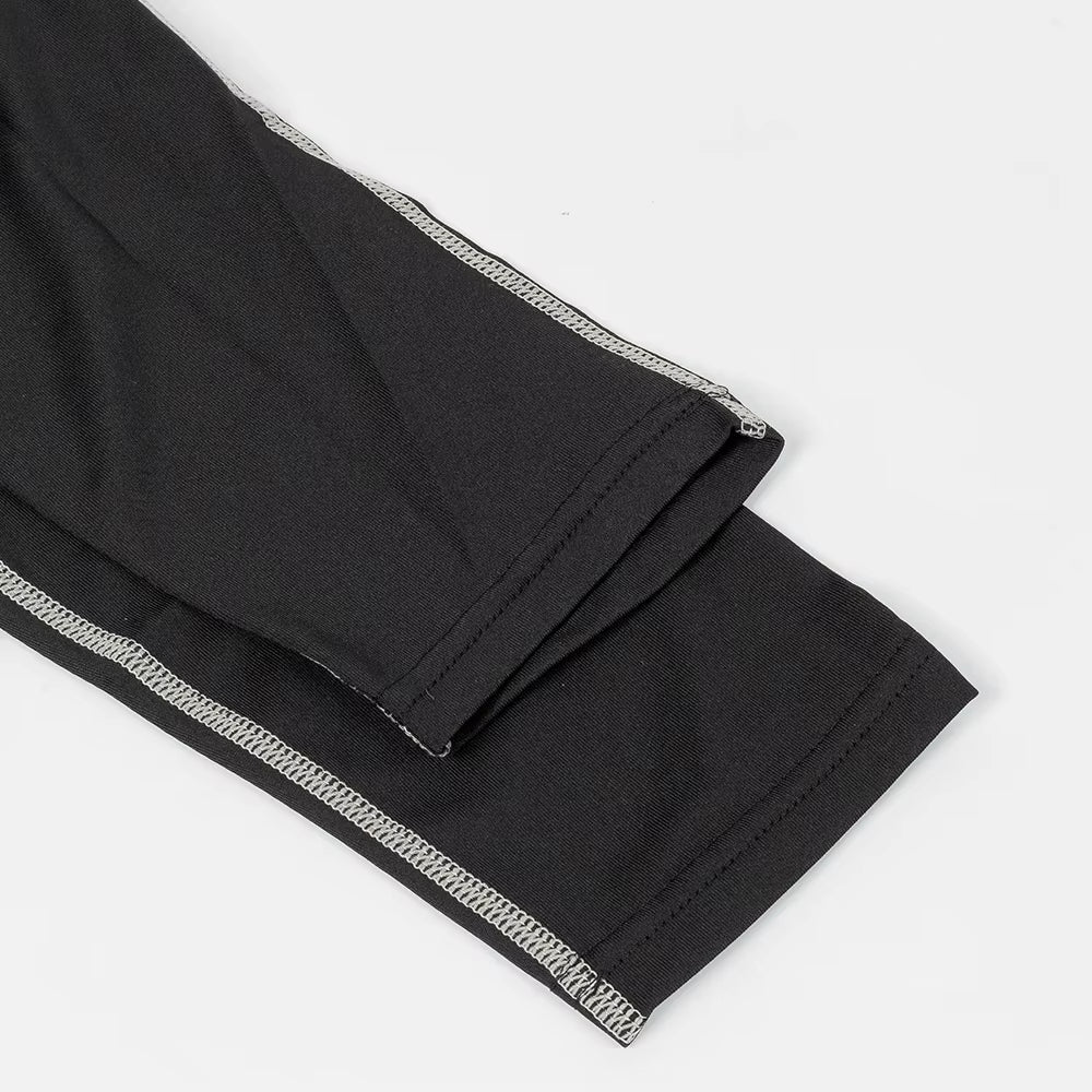 Men'S Quick Dry Running T-Shirt Workout Compression Shirt Turtleneck Long Sleeve Rash Guard Gym Base Layer Athletic Undershirt